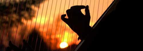 2013-09-harp-at-sunset